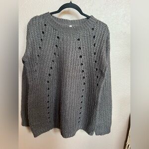 POL Charcoal Knit Women's Sweater